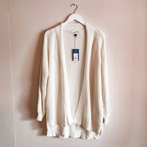 NWT Universal Thread Women’s Open-Front Cardigan Cream Size Small